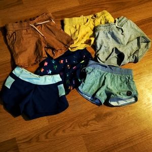 Six pairs kids shorts